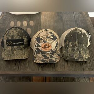 Camo Trucker Hats Lot of 3